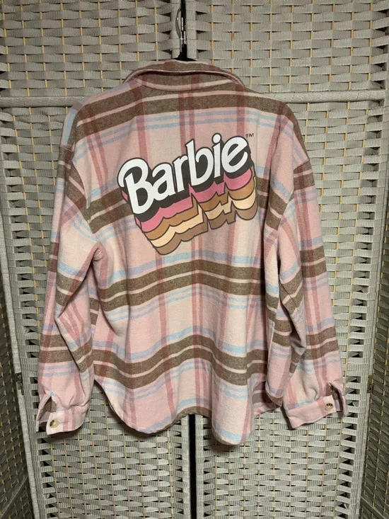Barbie Shacket in Pink and Brown - Picture 3 of 3